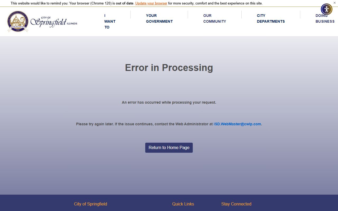 Springfield Illinois Police Department website