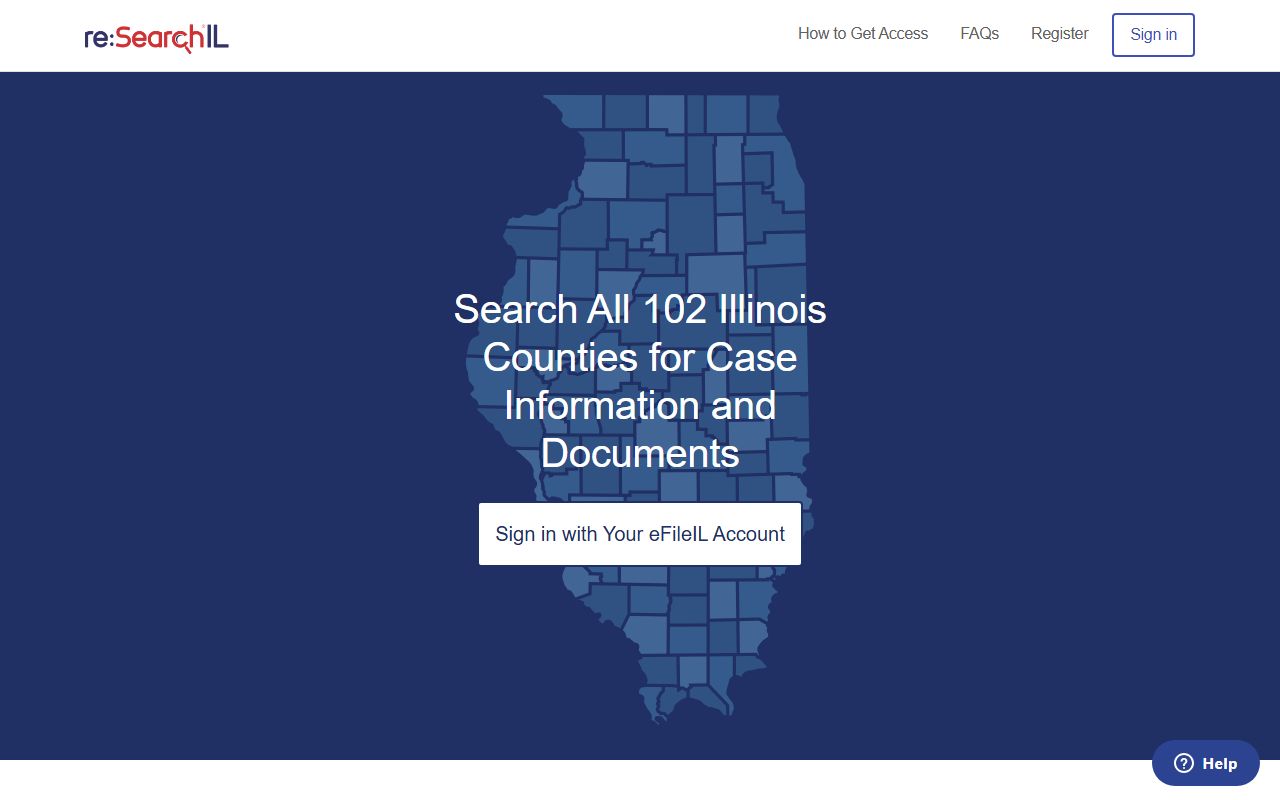 re:SearchIL statewide database portal for searching Illinois criminal court records online